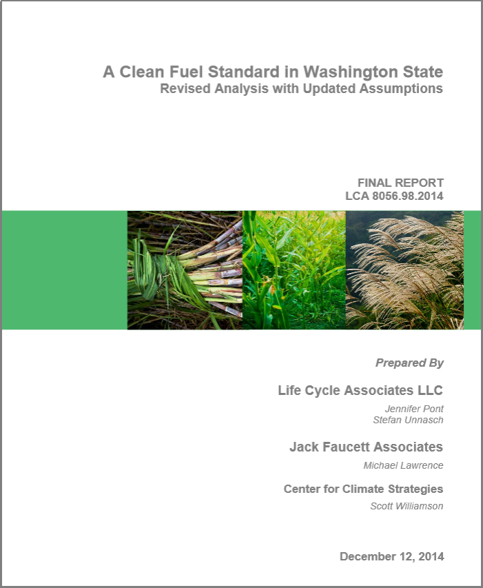 WA Clean Fuel Standard Report