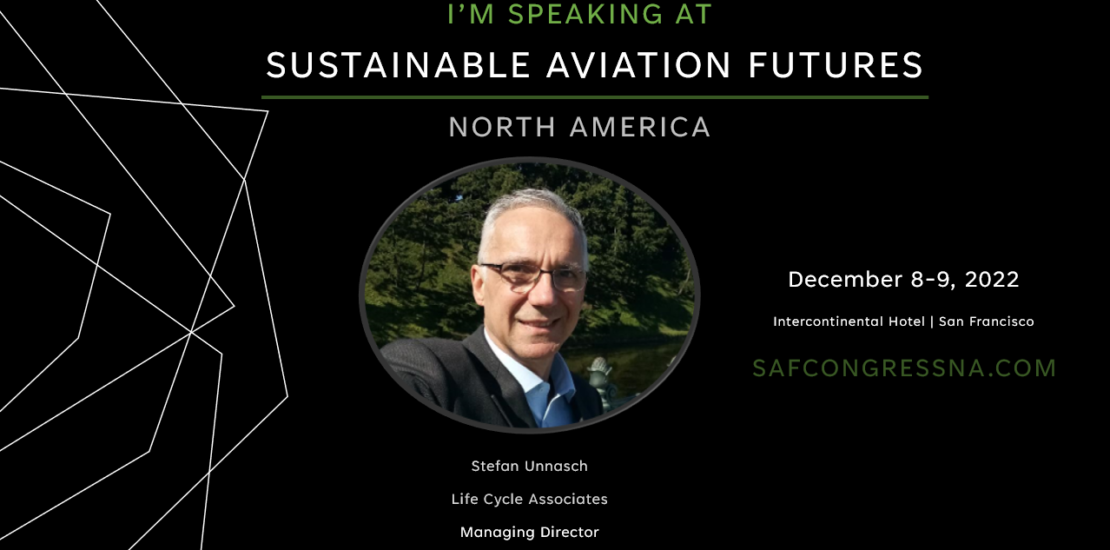 Stefan Unnasch Speaker at Sustainable Aviation Futures Summit