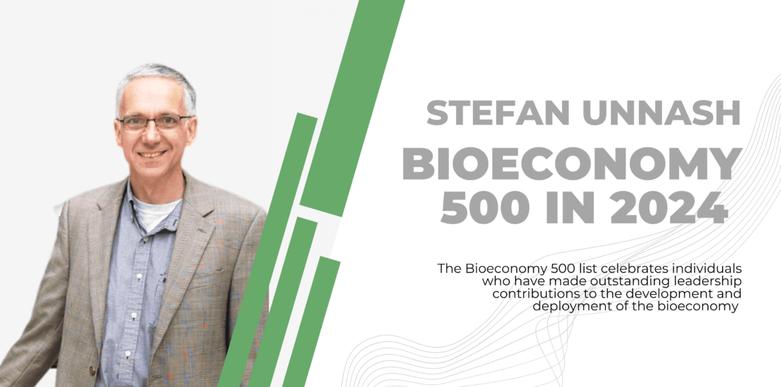 Stefan Unnasch Recognized on the Bioeconomy 500 List for 2024