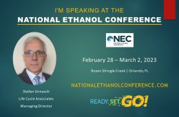 Stefan Unnasch speaks at National Ethanol Conference